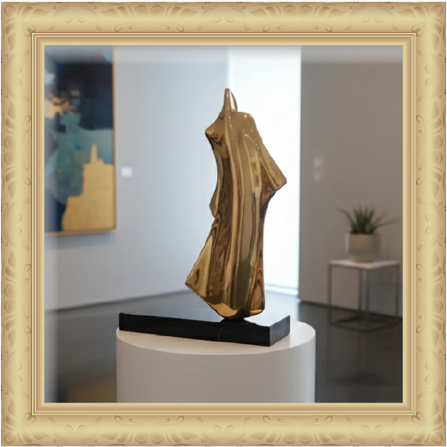 Winter landscape with an animal